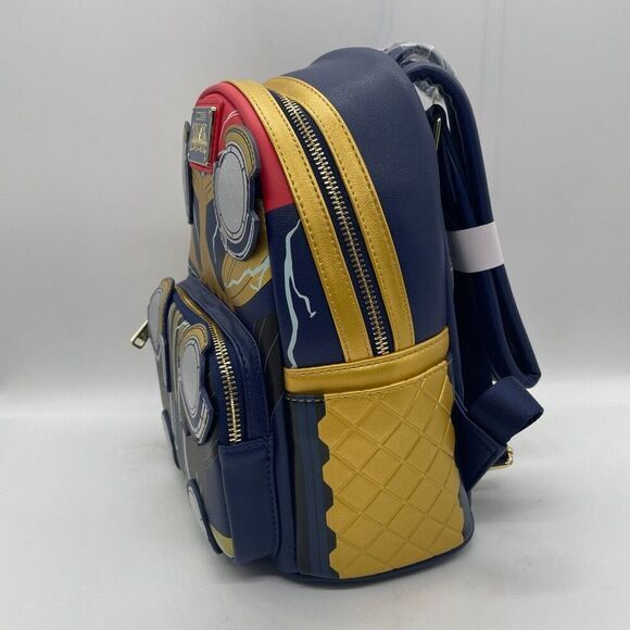 Loungefly Marvel Thor Love & Thunder Cosplay Mini Backpack Glow in Dark New - Picture 5 of 10